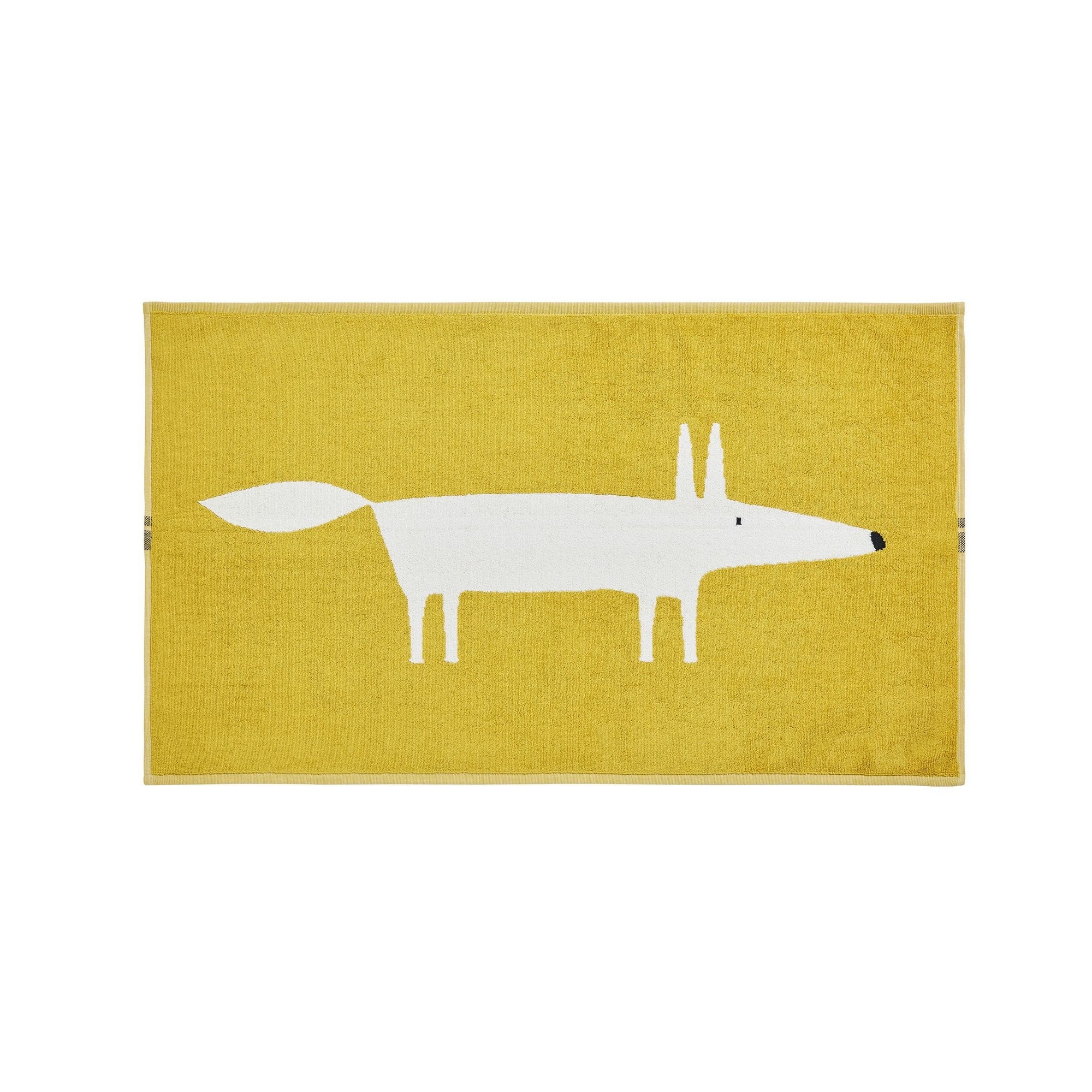 Mr Fox Bath Mat By Scion In Mustard Yellow